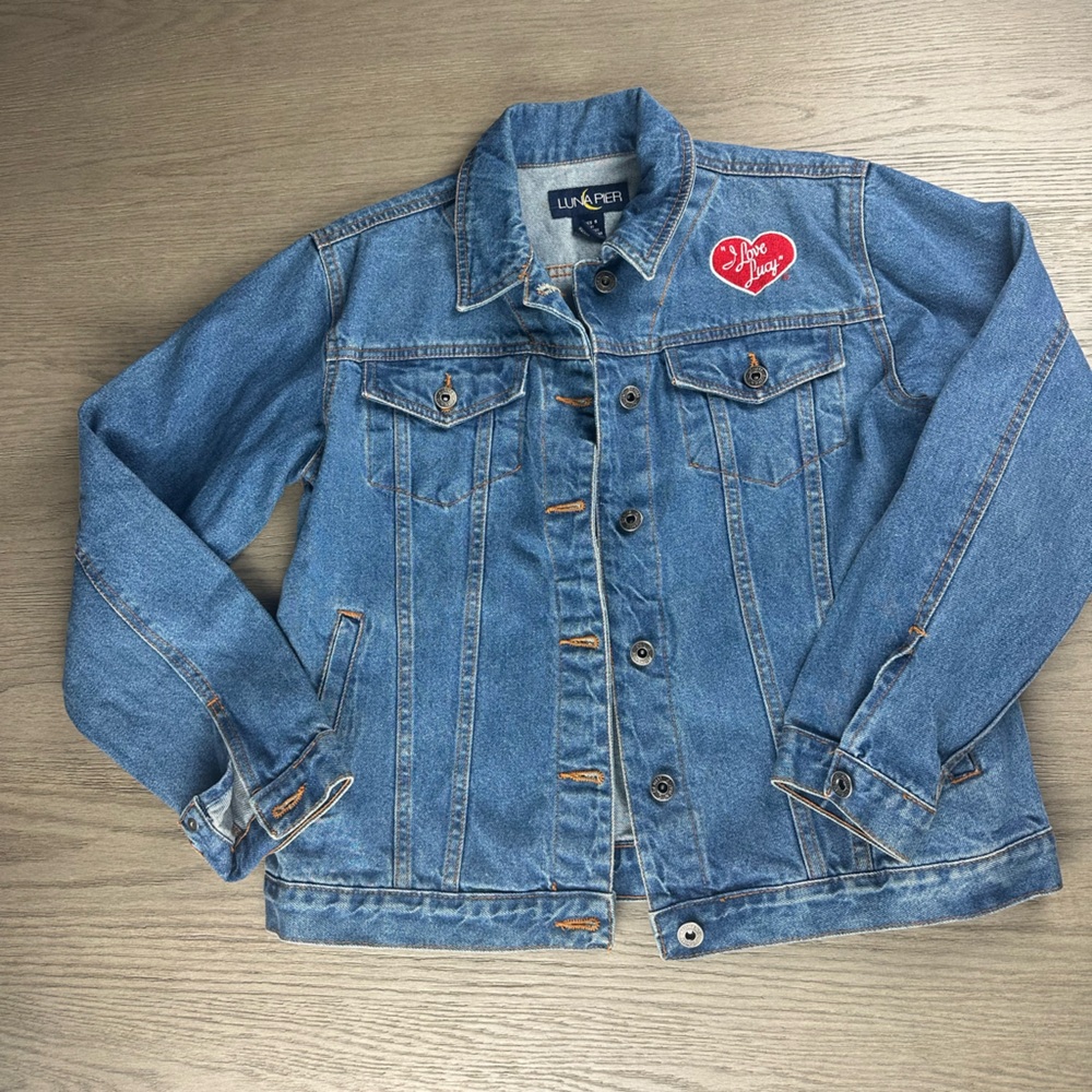 Luna Pier Vintage I Love Lucy Denim Jacket Women’s size Small